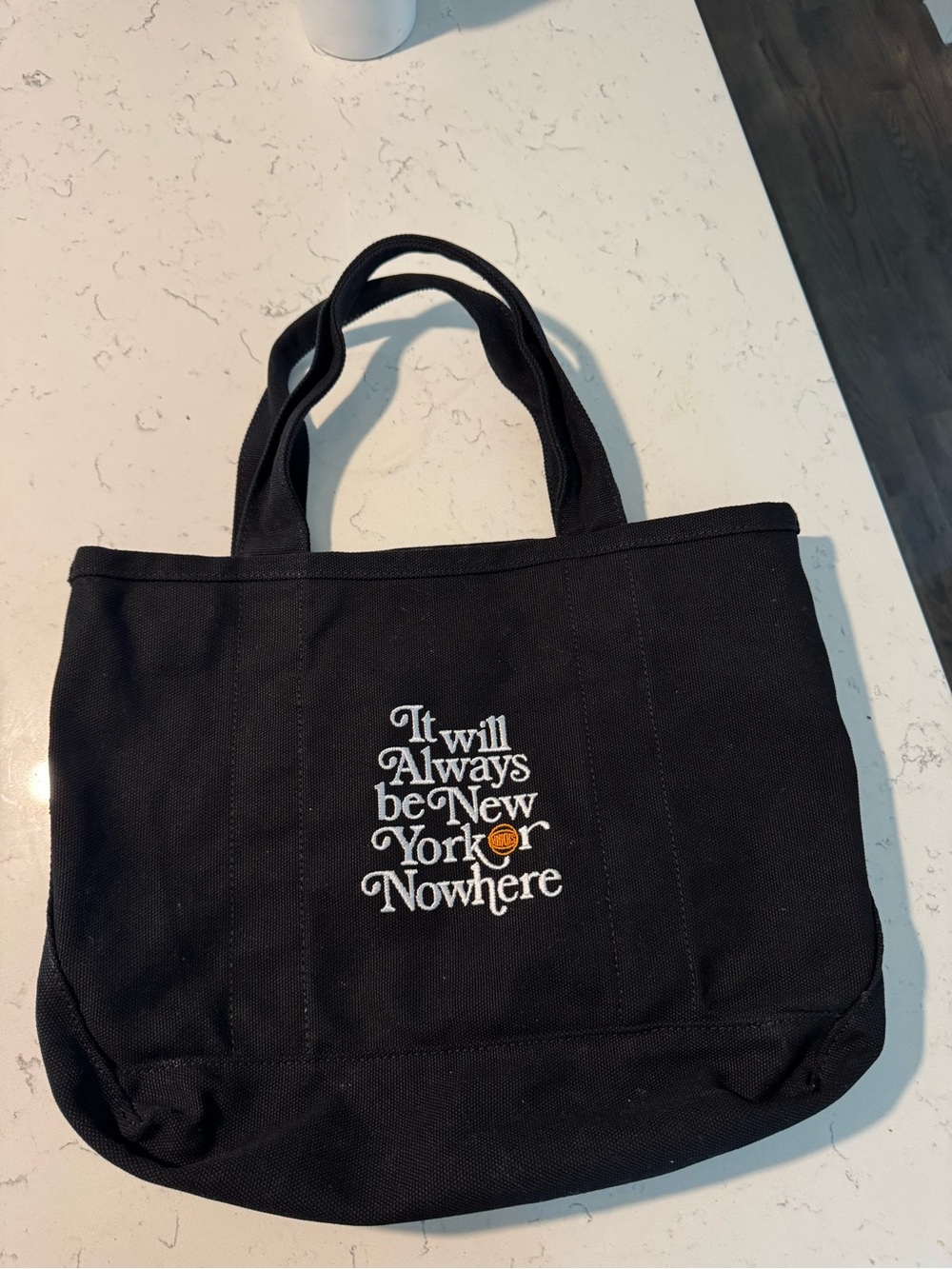 New York Knick - Black Canvas Tote
